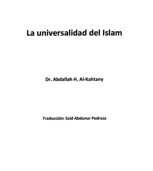 La universalidad del Islam